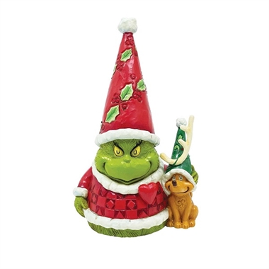 Grinch Gnome with Max H:16,5 cm.