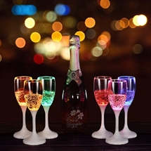 Unison - Rosa LED Champagneglas  