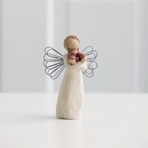 L'ange gardien, guardian angel, jolie statuette à offrir, willow tree