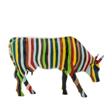 CowParade - Striped cow, Large