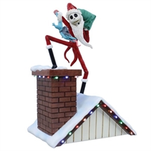 Disney Showcase - Santa Jack on Rooftop H: 26 cm.