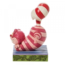 Disney Traditions - Cheshire Cat with candy cane H:8 cm.