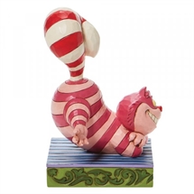 Disney Traditions - Cheshire Cat with candy cane H:8 cm.