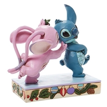 Disney Traditions - Angel Kissing Stitch H: 15,5 cm.