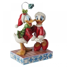 Disney Traditions - Donald and Daisy under mistletoe 