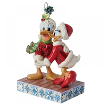 Disney Traditions - Donald and Daisy under mistletoe 