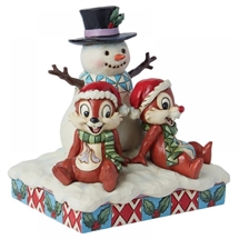 Disney Traditions - Chip´n Dale Snowman H: 14 cm.