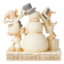 Disney Traditions Frosty Friendship (White Woodland Mickey and Friends)