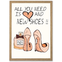 Mouse and Pen - All You Need Is Love and New Shoes A4