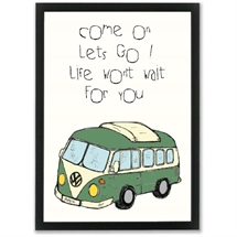 Mouse and Pen - Come On Let\'s Go Life Won\'t Wait For You A4