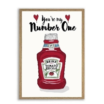 Mouse and Pen - Heinz You\'re My Number One A4