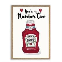 Mouse and Pen - Heinz You\'re My Number One A4