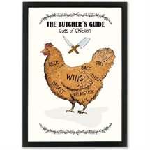 Mouse and Pen - The Butchers Guide/CHICKEN  A4