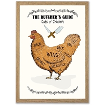 Mouse and Pen - The Butchers Guide/CHICKEN  A4