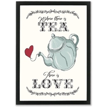 Mouse and Pen - Where There Is TEA There Is Love A4