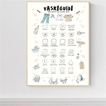 Mouse and Pen - Vaskeguide, A4 Plakat