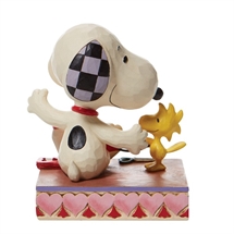 Peanuts - H: 11,5 cm. Snoopy with Hearts