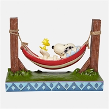 Peanuts - Snoopy and Woodstock in Hammock H:14 cm. 