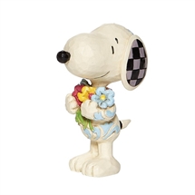 Peanuts - Snoopy with Flowers mini H: 7,5 cm.