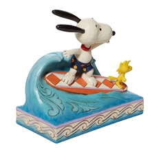 Peanuts - Snoopy Woodstock Surfing H: 14 cm.