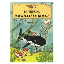 Tintin Plakat 70x50 cm "Rackham den Rødes Skat"