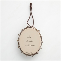 Willow Tree - Embrace Ornament m. metal kant